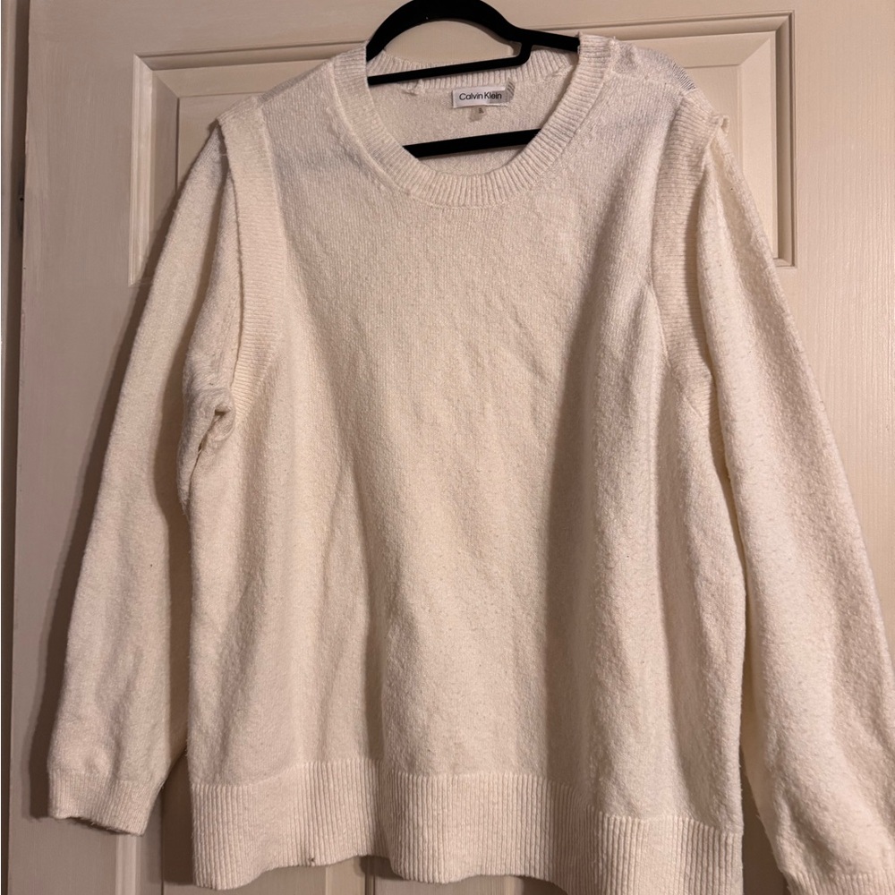 Calvin Klein white sweater